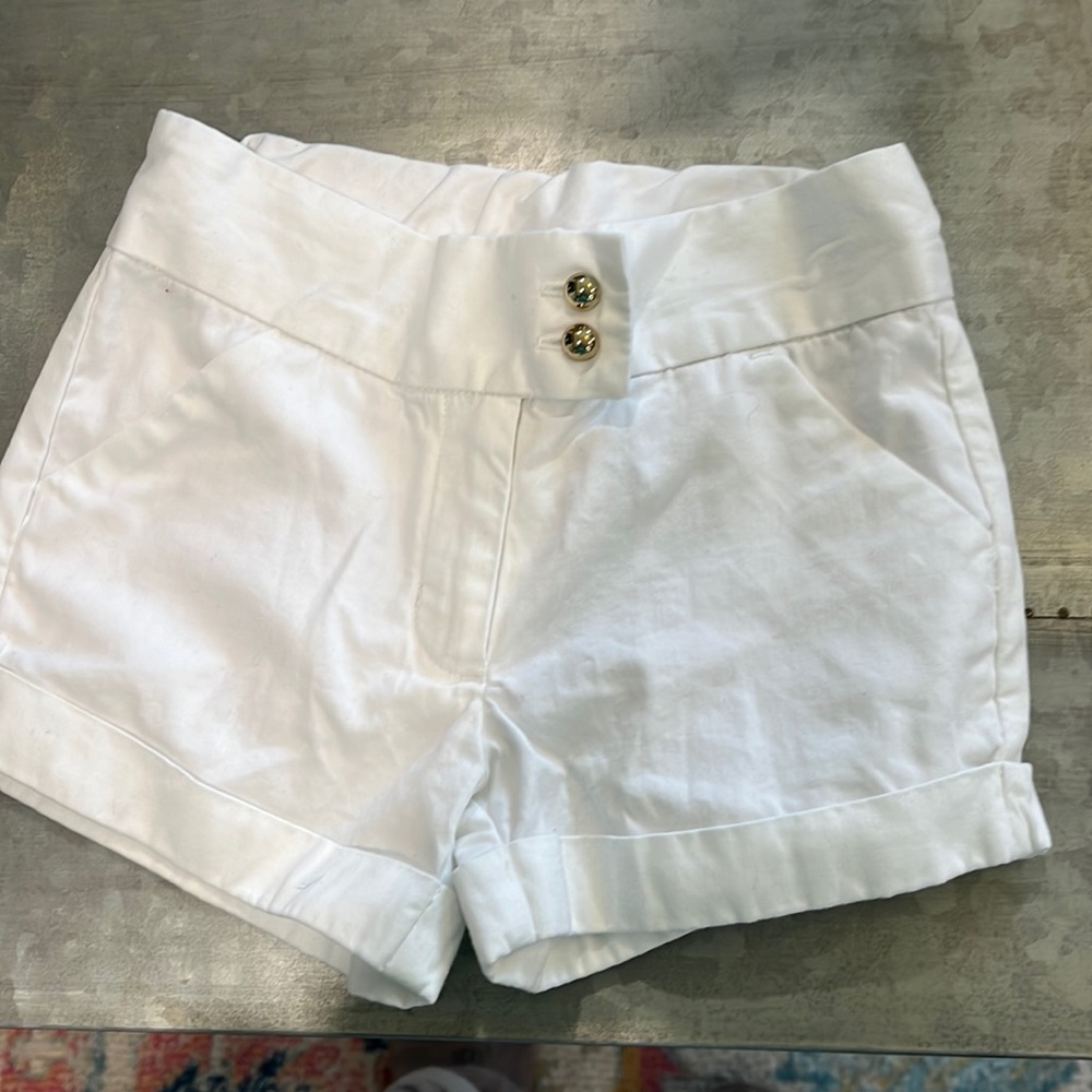 Janie and Jack, white shorts, size 2T